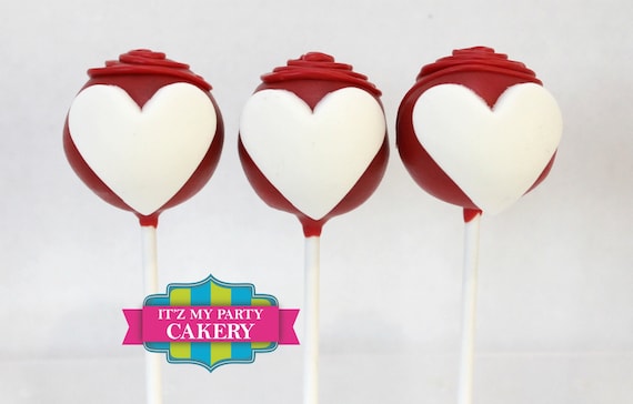 Valentine Heart Cake Pops (1 Dozen) Il_570xn