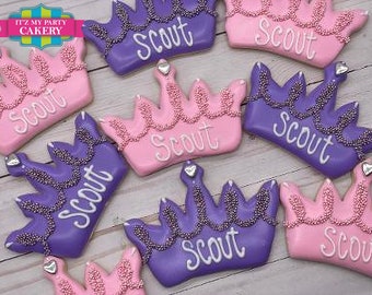 Custom Sugar Cookies / Princess Crown Cookies