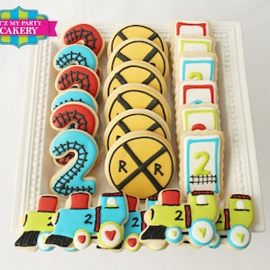 Custom Sugar Cookies / Train Themed Cookies 1 Dozen image 2