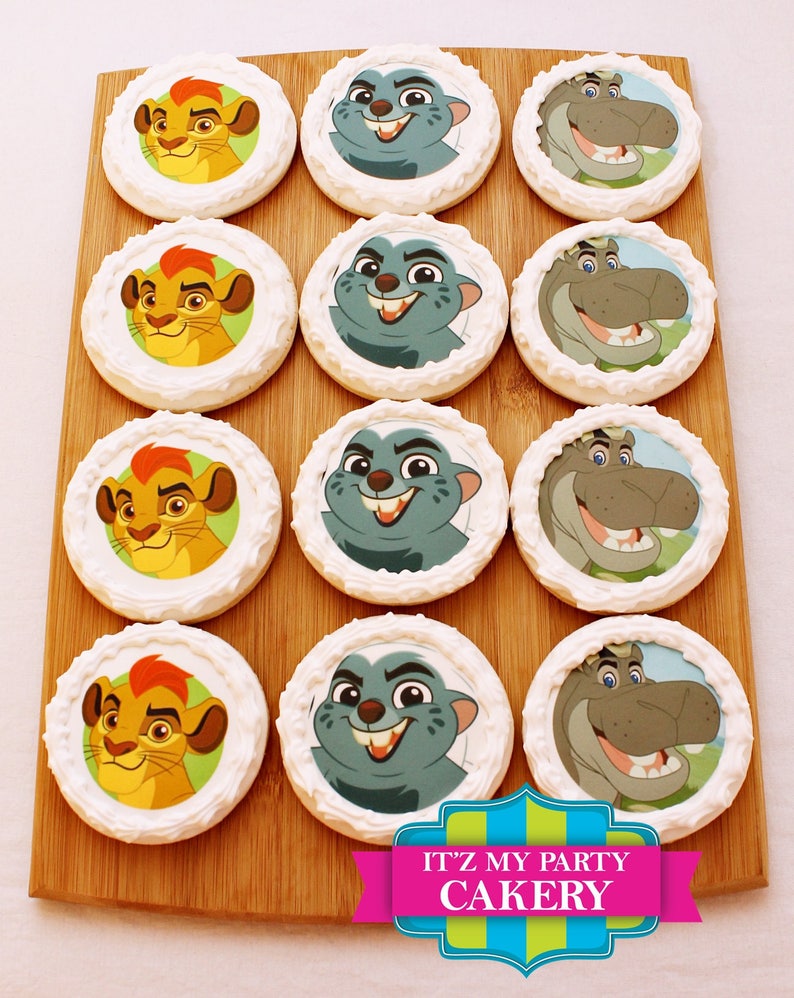 Custom Sugar Cookies / Lion Cookies 1 Dozen image 1