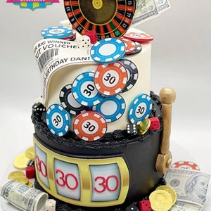 Poker Cake Decor