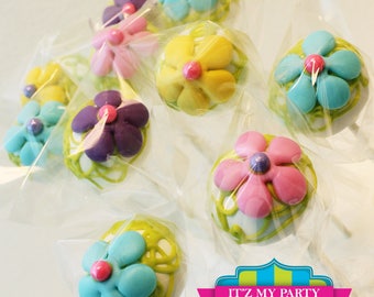 Custom Cake Pops / Flower Power Cake Pops  (1 Dozen)