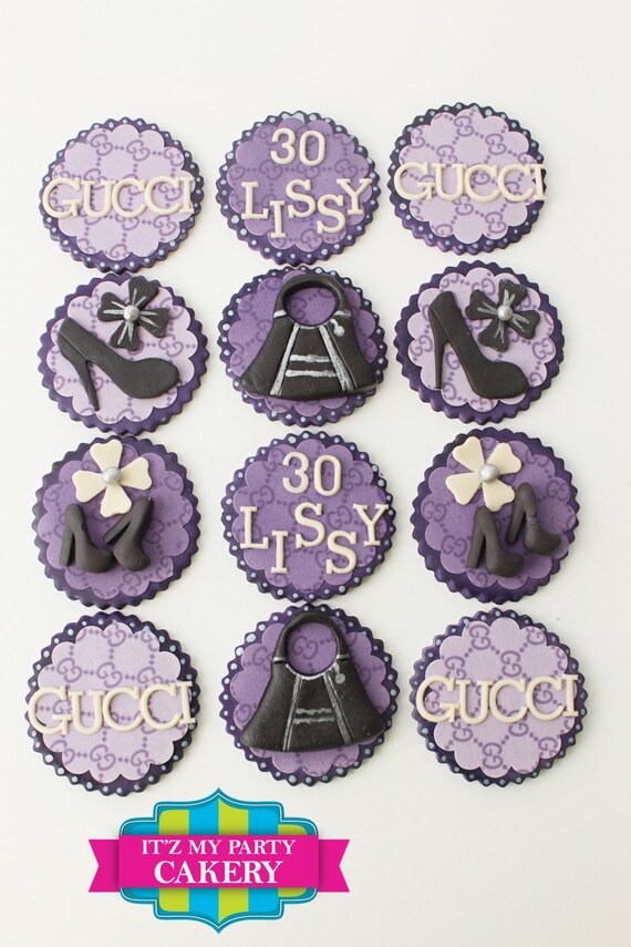 Gucci Cupcake Toppers 1 Dozen Etsy