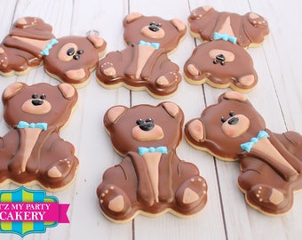 Custom Sugar Cookies / Bear Cookies - 1 Dozen