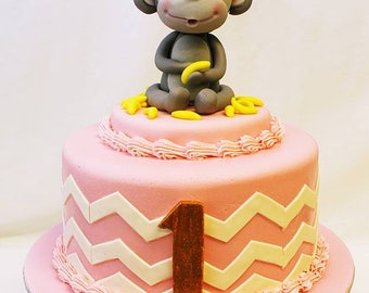 Monkey Cake Topper