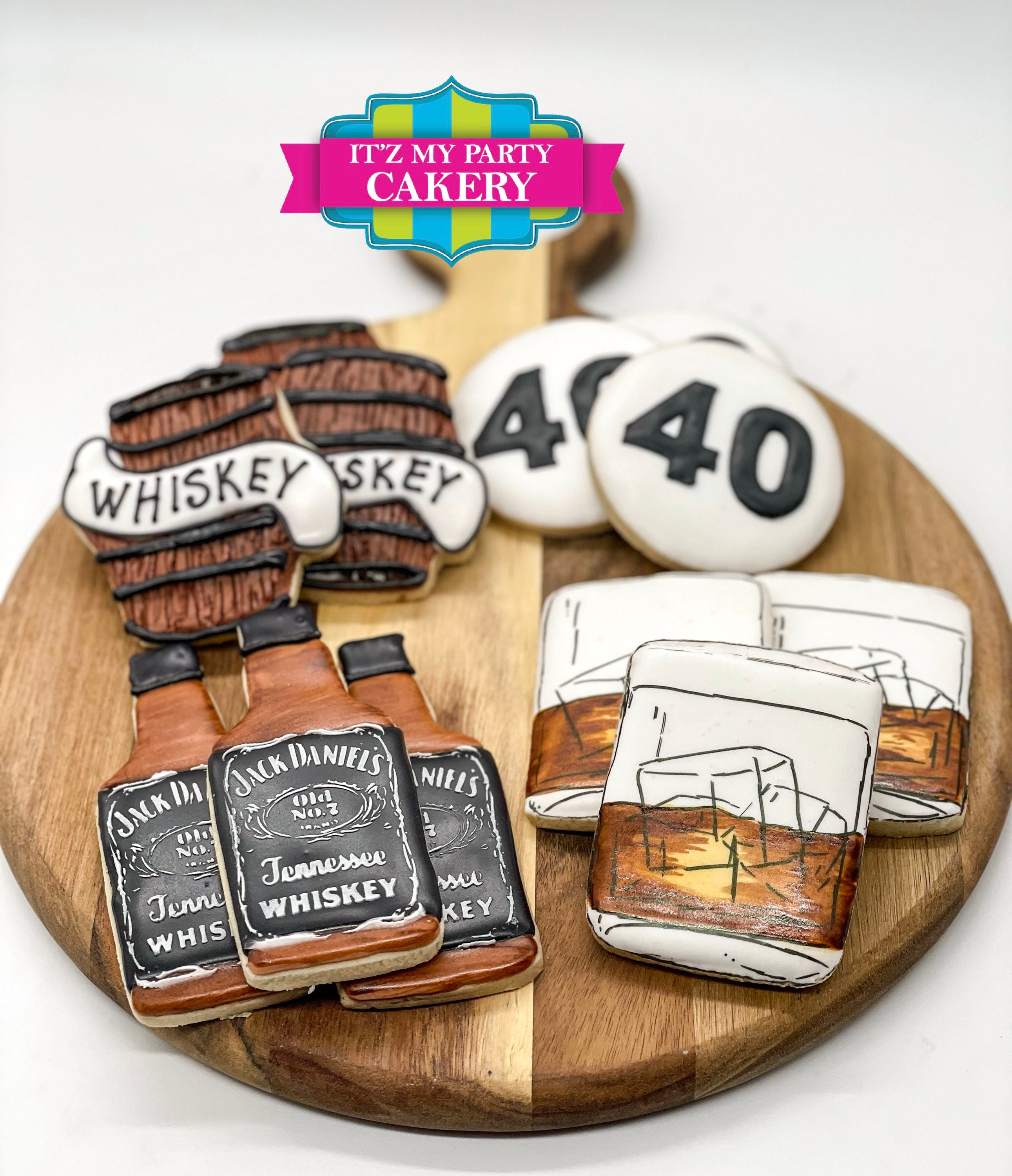 Whiskey Barrel Cookies 1 Dozen Etsy