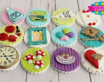 Wonder land Cupcake Toppers - 1 Dozen