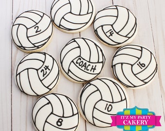 Volleyball Cookies - 1 Dozen