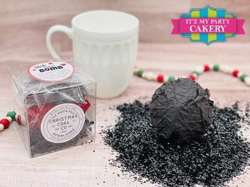 Lump Of Coal Hot Cocoa Bomb / Stocking Stuffer / Gift Giving image 2