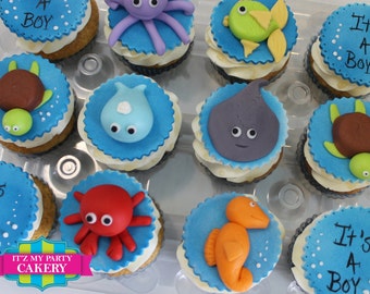 Under the Sea Cupcake Toppers - 1 Dozen