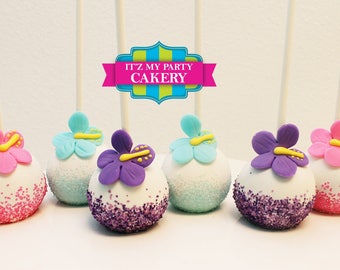 Custom Cake Pops / Hawaiian Tropical Cake Pops  (1 Dozen)