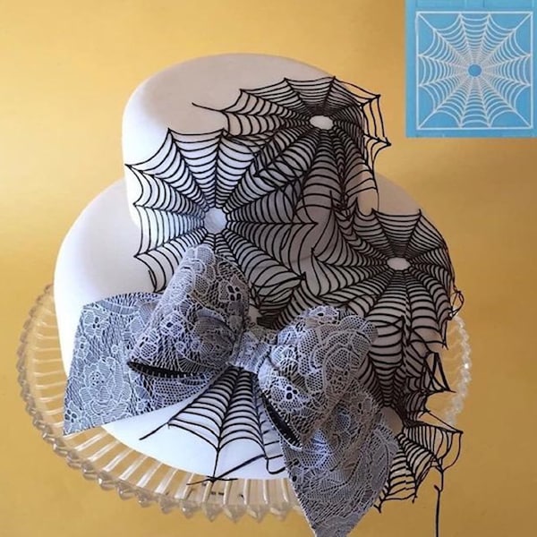 Spider Web Edible Cake Decor / Cake Lace / Sugar Lace