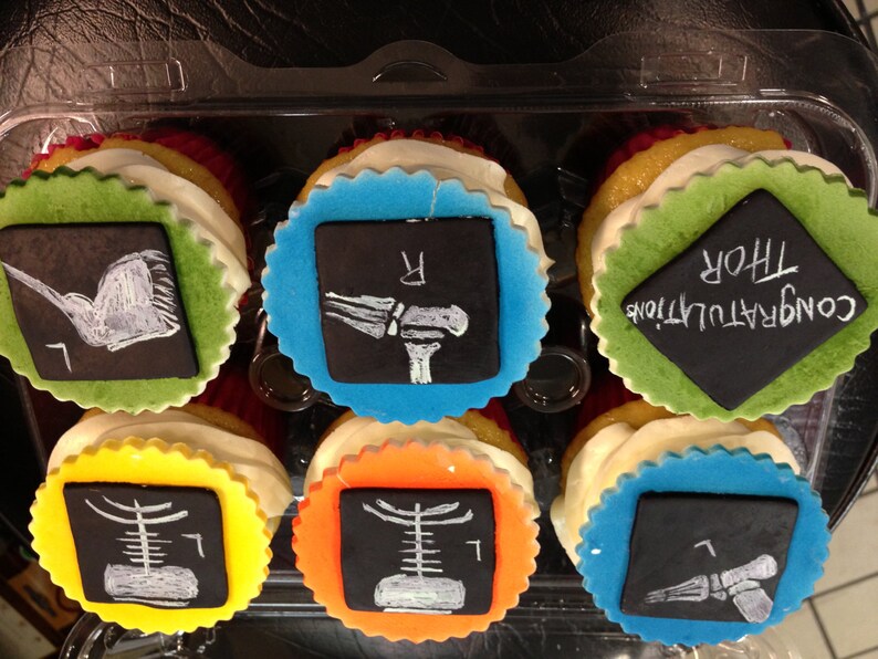 Xray Cupcake Toppers/party Favors 1 Dozen Etsy