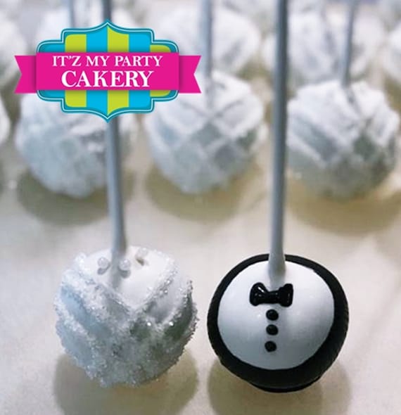Bride & Groom Cake Pops (1 Dozen) Il_570xn