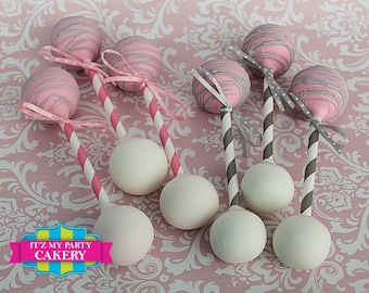 Custom Cake Pops / Baby Rattle Cake Pops - 1 Dozen