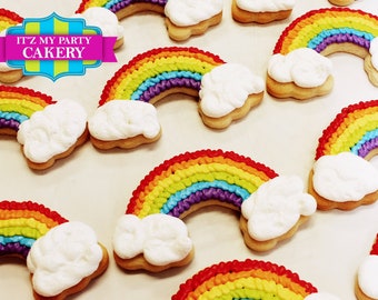 Custom Sugar Cookies / Rainbow Cookies - 1 Dozen