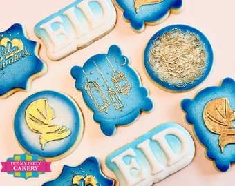 Custom Sugar Cookies / EID Mubarak  (1 Dozen)