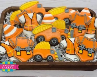 Construction Baby Shower Cookies (1 Dozen)