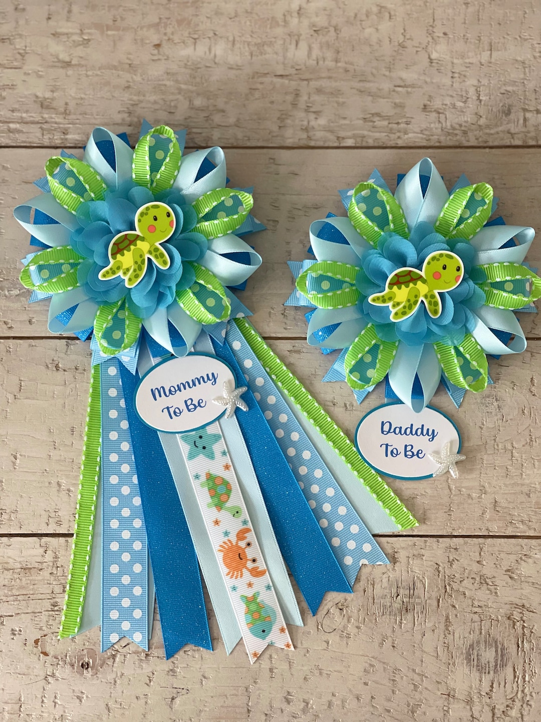 Under the Sea Baby Shower Corsages/sea Turtle Baby Shower Corsage/boy
