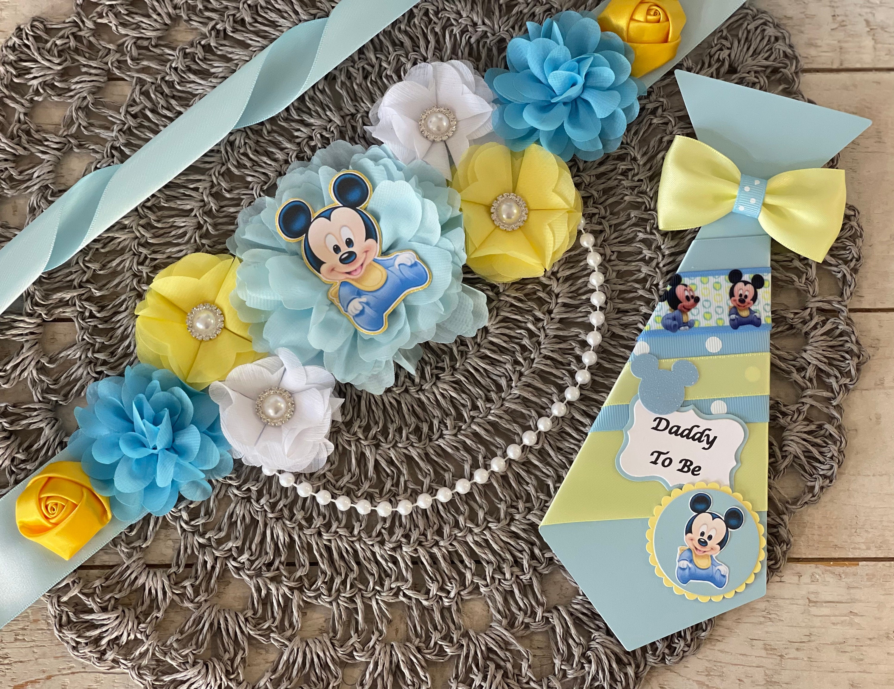Mickey Mouse Inspired Maternity Sash/mickey Mouse Inspired  display picture 1
