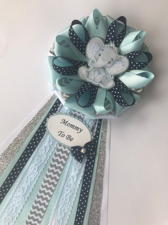 baby shower corsage elephant