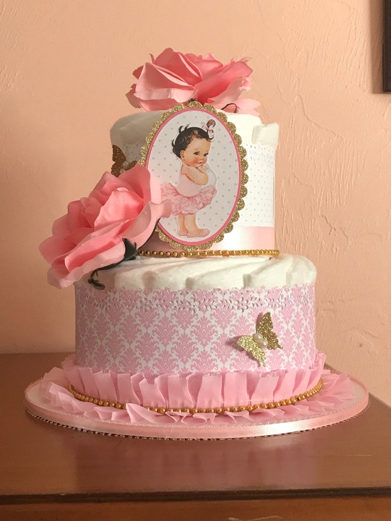 Vintage Girl Baby Shower Centerpiece Ballerina Baby Shower Etsy