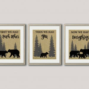 black bear nursery decor