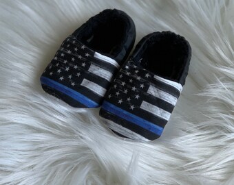 thin blue line crocs