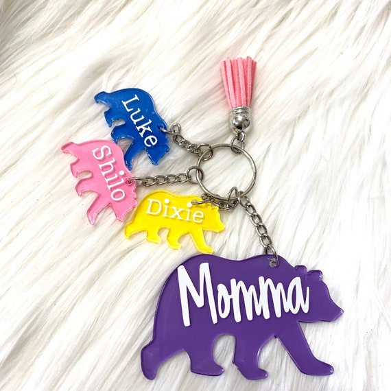 mama bear keychain