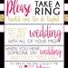 Please Take a Ring Game DOWNLOAD Black Pink and Gold - Etsy
