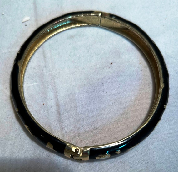 Moon and Stars Enameled clamper bracelet - image 5