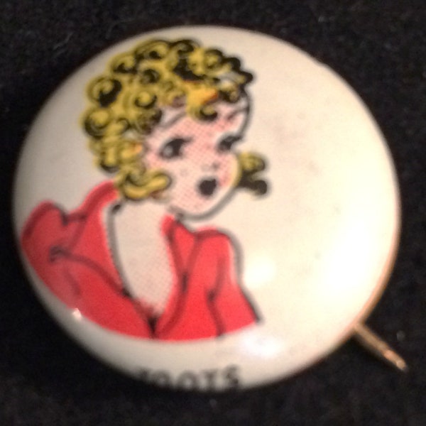 Toots Kellogs Pep pinback pin 1946