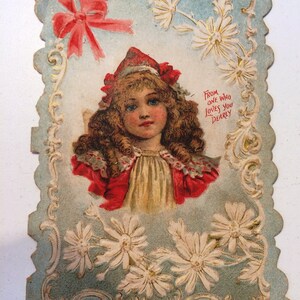carte vintage chérie « De la part de celui qui vous aime beaucoup »