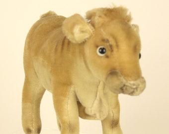 Steiff Oxy Vintage Steiff Stuffed Mohair Toy Ox Farm Animal RSB