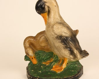 Hubley Ducks Cast Iron Antique Doorstop