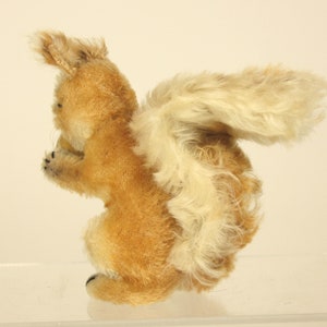 Steiff Squirrel with Nut Vintage German Mohair Stuffed Animal RSB image 4