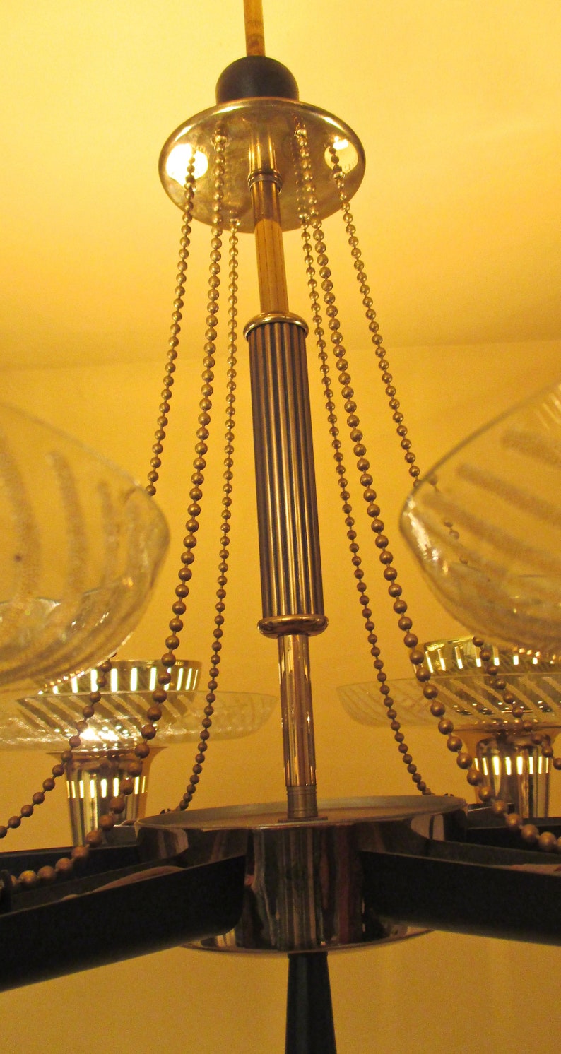 Vintage Lighting 1950s chandelier by Globe Mid Century FABULOUS!