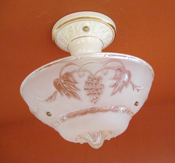 Vintage Lighting 1930s Porcelier Bedroom Hall Etsy