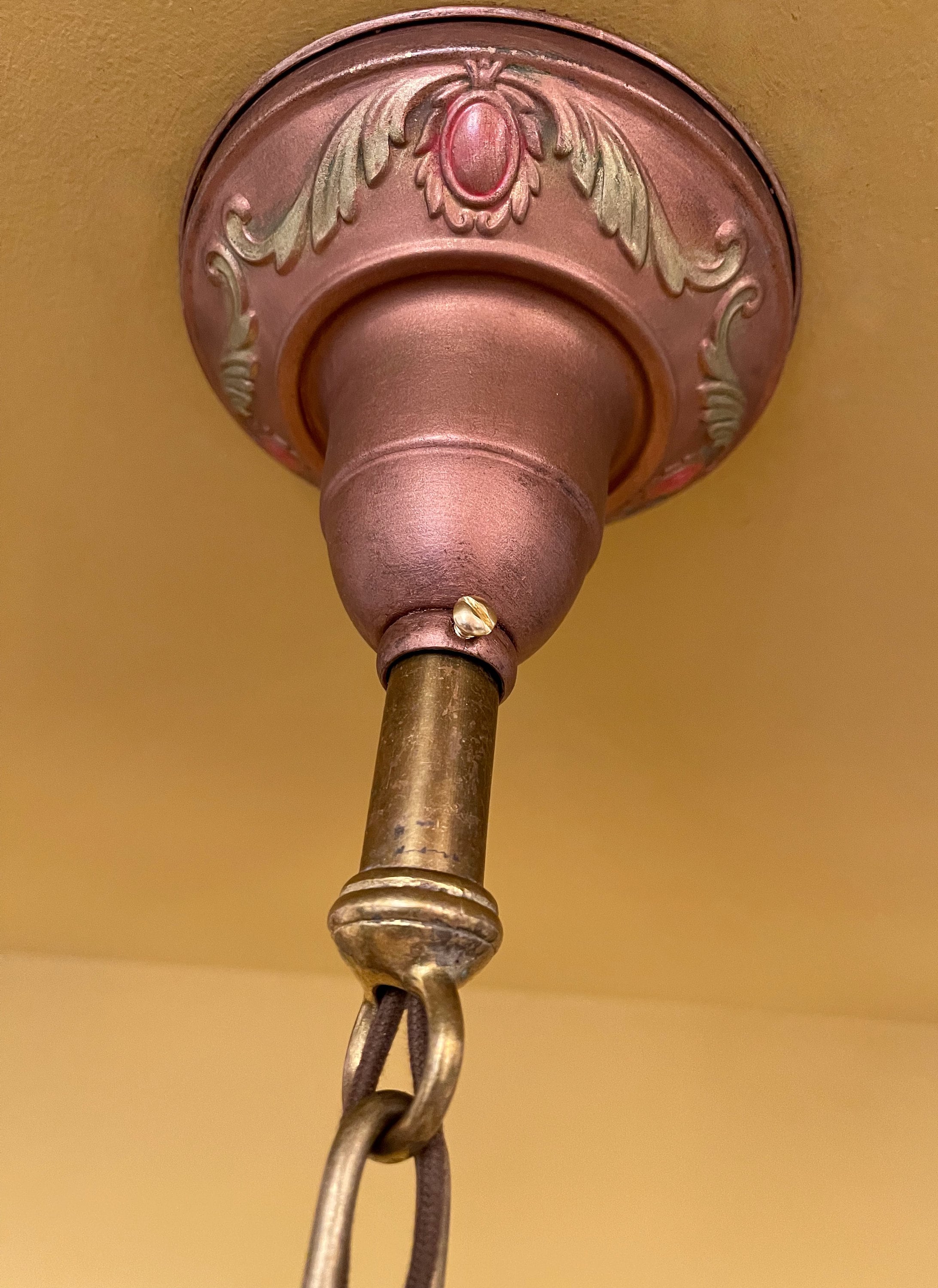 Vintage Lighting 1930s Polychrome Chandelier. Wow. - Etsy