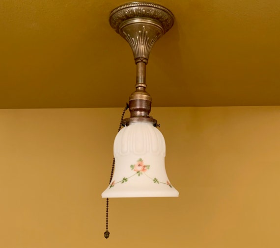 Vintage pull chain ceiling light deals