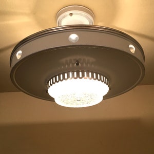 vintage Lighting PAIR 1940s Virden Sheridon fixtures
