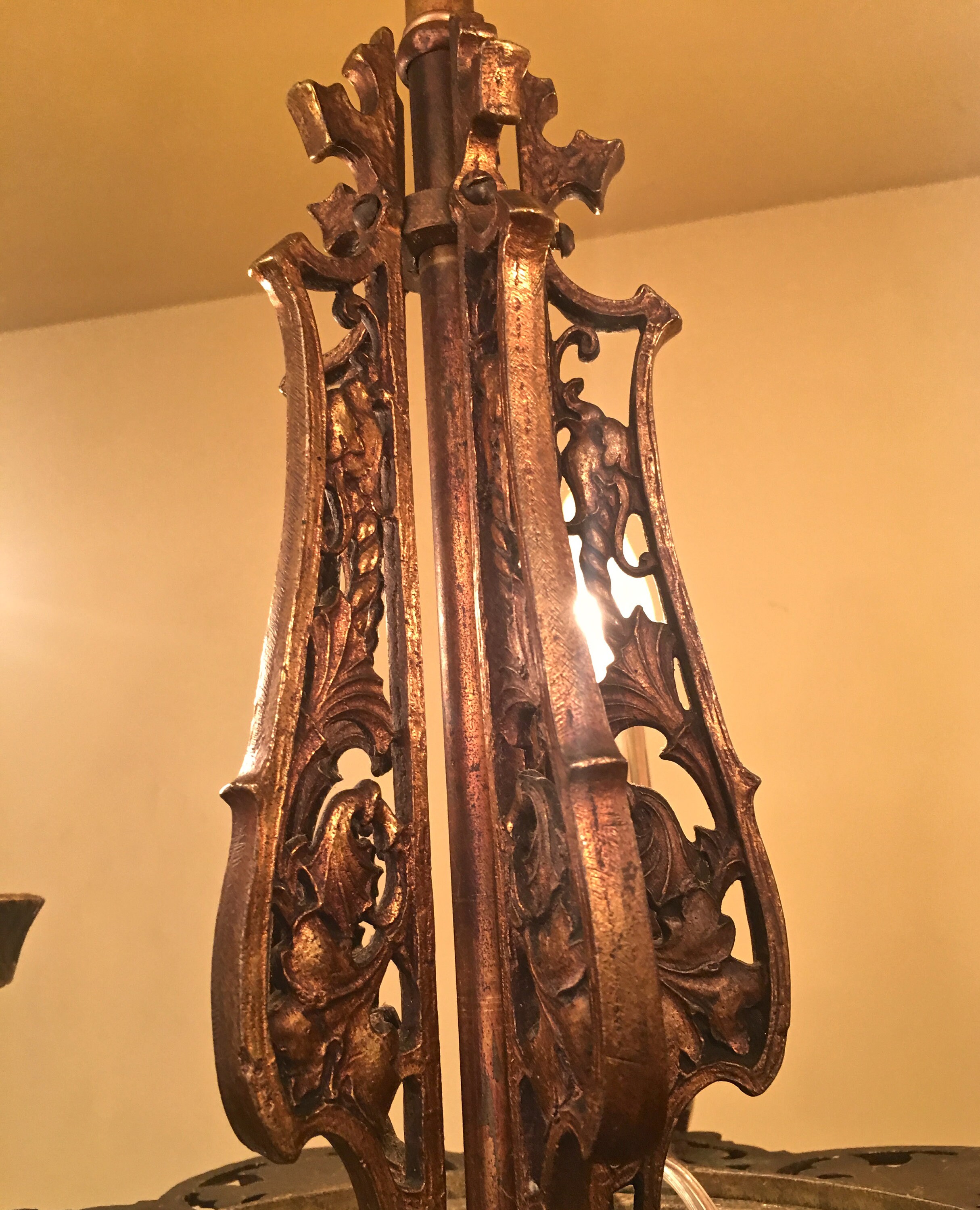 Vintage Iluminación 1920 Tudor estilo lámpara de araña de | Etsy