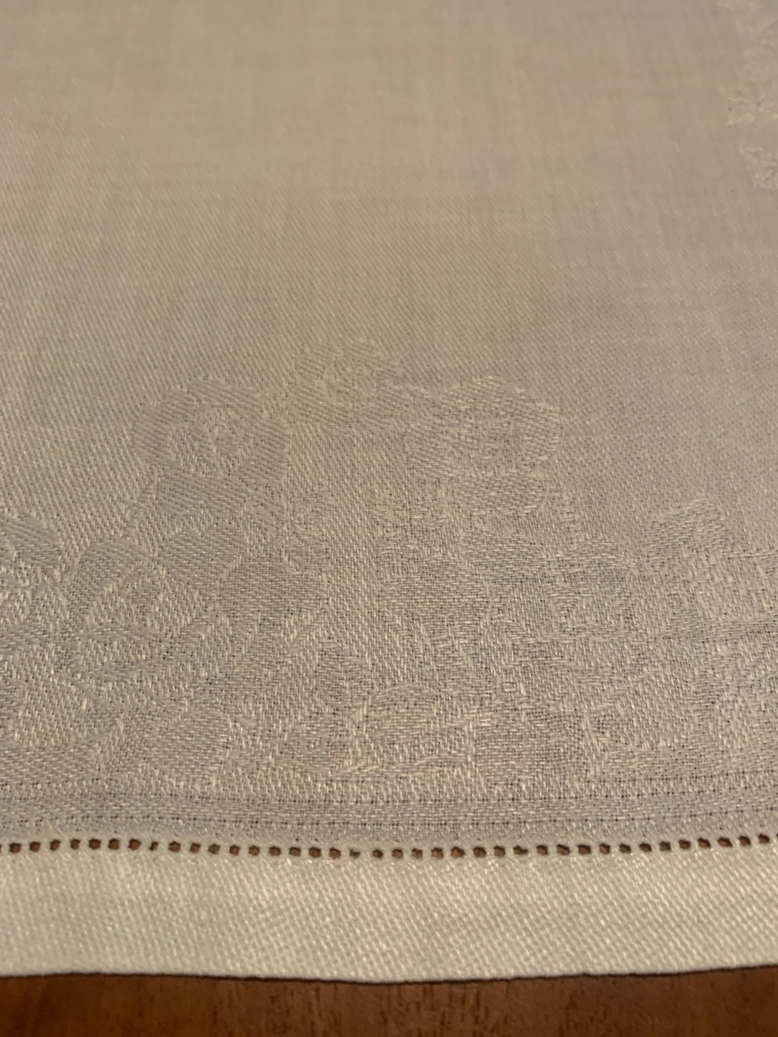 2 Linen/Cotton Damask Dresser Scarves Etsy