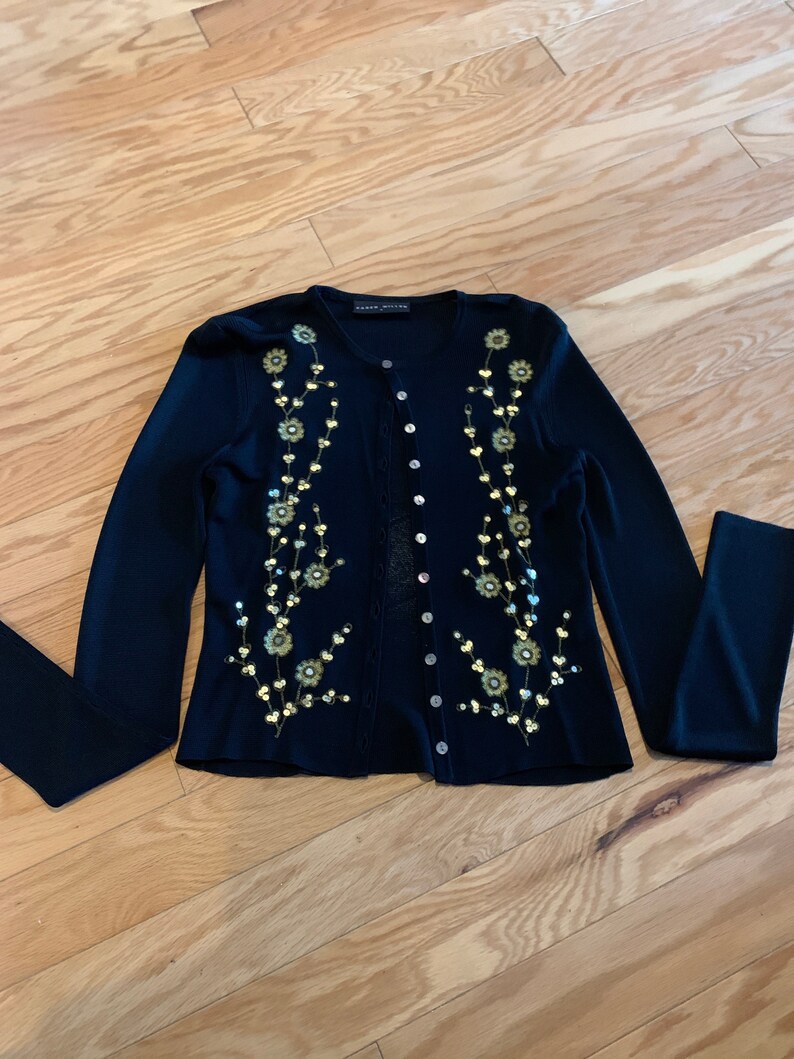 Vintage Karen Millen Black 2 Piece Sweater and Camisole image 7