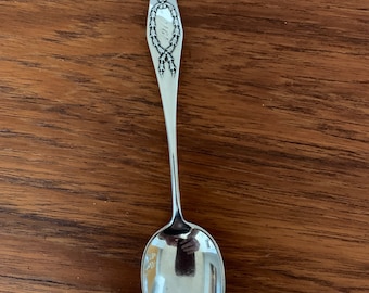 Antique Hand Engraved 1911 Serving Spoon