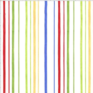 Loralie Designs - Kitchen Stripe Fabric by The Yard for Sewing - Loralie's Stripe Fabric Collection - Multi Color Stripe Fabric