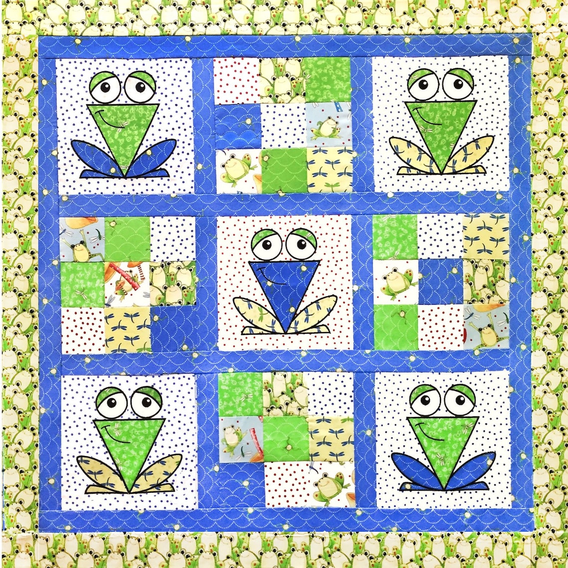 Desiree's Designs A Chorus of Frogs Quilt Pattern Pattern Etsy