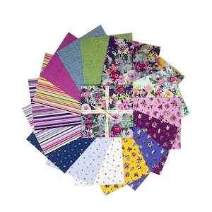 Clothworks Textiles Garden Gems 10&quot; Squares 42 pk  Sold by the package