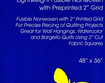 Bosal Interfacing Quilters Grid 2in Fusible Interfacing 48in x 1yd  Sold by the package