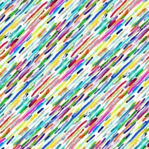 Clothworks Textiles Art Club - Multi Diagonal Stripe #Y3646-55 BTY